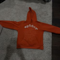 Orange Legacy Sp5der Hoodie Size Small