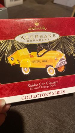1997 Vintage Hallmark Christmas Ornament - Kiddie Car Murray Dump Truck