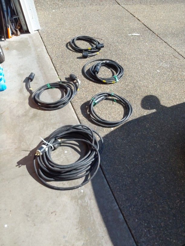 30 Amp 250 Volt Cords With Male And Female Plugs