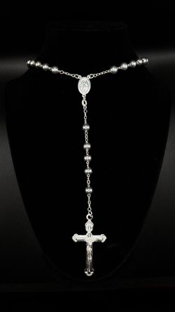 BIG 24” .925 SILVER ROSARY⛓️