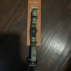 Lucy & Co The Looking Sharp 5 Foot Leash Cactus Print Leash For Small Dog Breeds