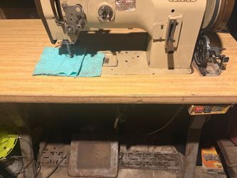 Industrial Sewing Machine with Table and Motor