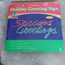 Holiday Greeting Sign