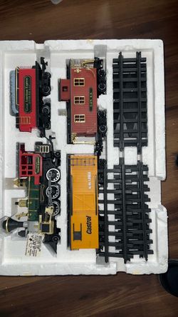 Available now only Vintage New Bright The Great American Express Train Set Denver Express Unused