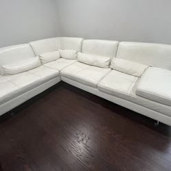 white sectional