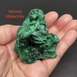 Velvety Malachite Genuine Stone from Congo Africa 107.2g