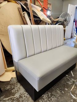 Booths 36"high X 24"wide X 48" Long It is a booth for two peoplethe price is $360