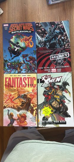 Marvel Graphic Novel Lot – Secret Wars, Fantastic Four, Secret Avengers, X-Men, Juggernaut