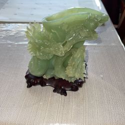 Glass Dragon Vase 