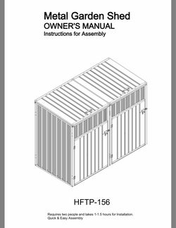 Heavy Duty Metal Garden Shed