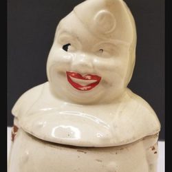 VINTAGE 1940's ~WW2 ~ AMERICAN BISQUE ~ "Air Corp" Cookie Jar. **SUPER RARE!** ~ Unique And Very Cool!...asking $50.00