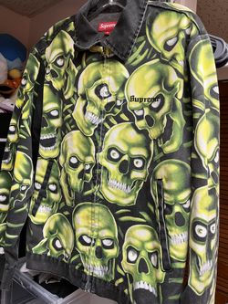 Supreme SkulSupreme Skull Pile 総柄 ジャケット Buy Supreme Skull Pile Work Jacket 'Green' - SS18J29 GREEN
