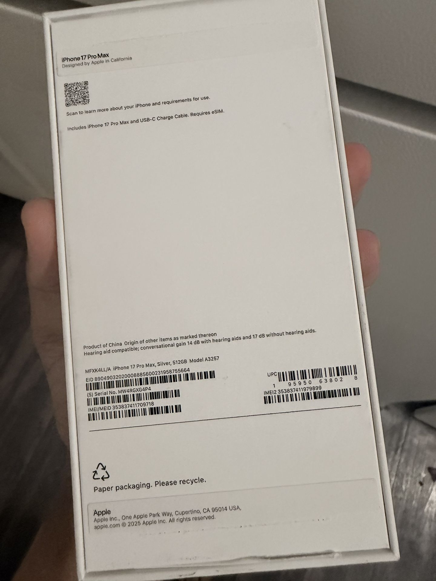 iPhone 17 Pro Max 512gb