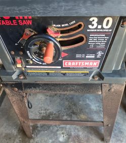 ***Craftsman 10" Table Saw 3.0 HP- With Great Extras!***