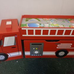 Firetruck Toy Box