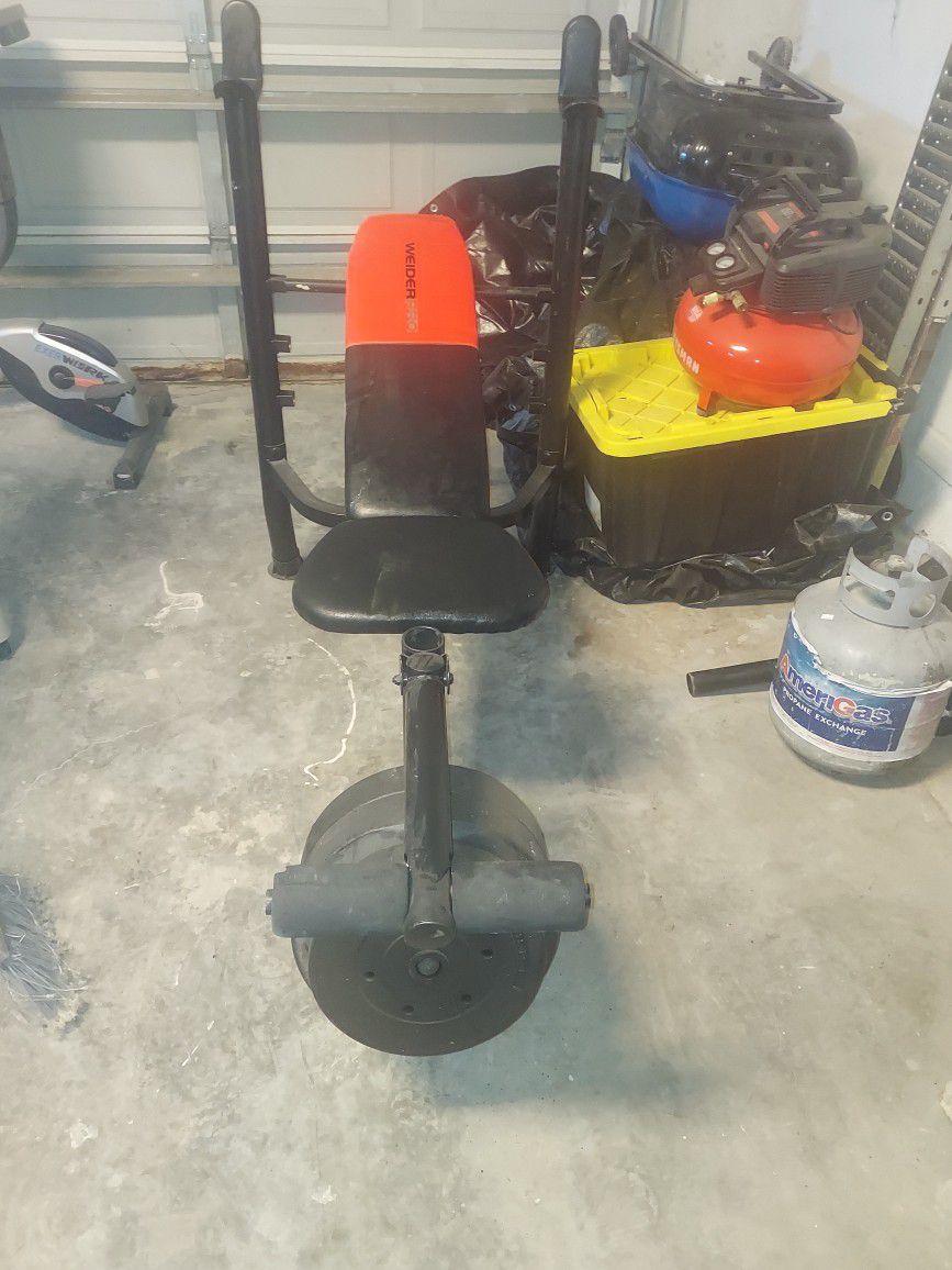 Weight Bench With Some Weights