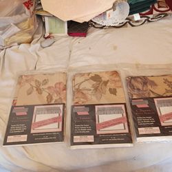 Brand new 3 paks of classic windows treatments premium prints firm price $12 pick up only curtains  865 Ellsworth avenue right off of East Livingston 