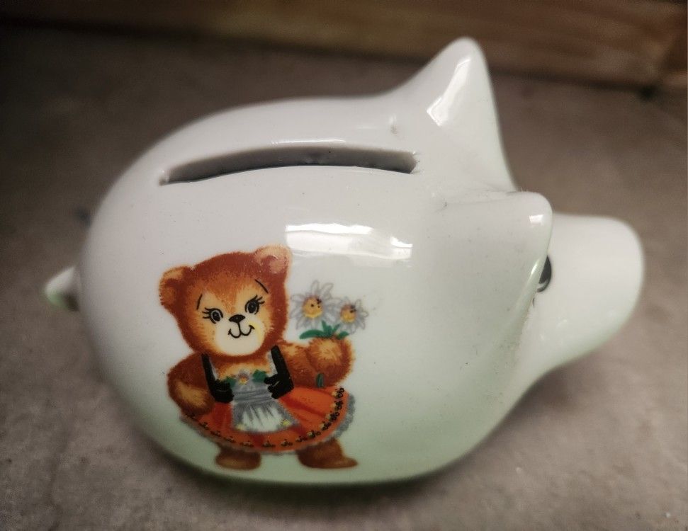 Vintage Mini Pig Piggy Bank