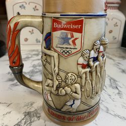   1984 Budweiser Los Angeles Olympic Ceramic Limited Series Beer Stein