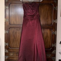 Burgundy Prom Dress Sz 4