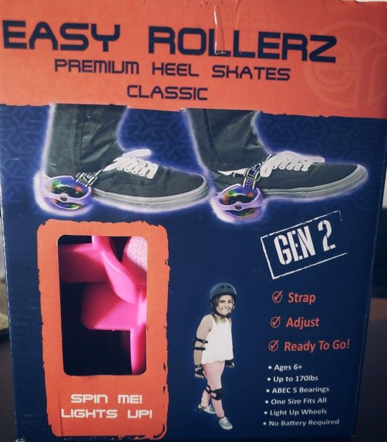 Easy Rollerz Premium Heel Skates - Gen 2 (Pink)