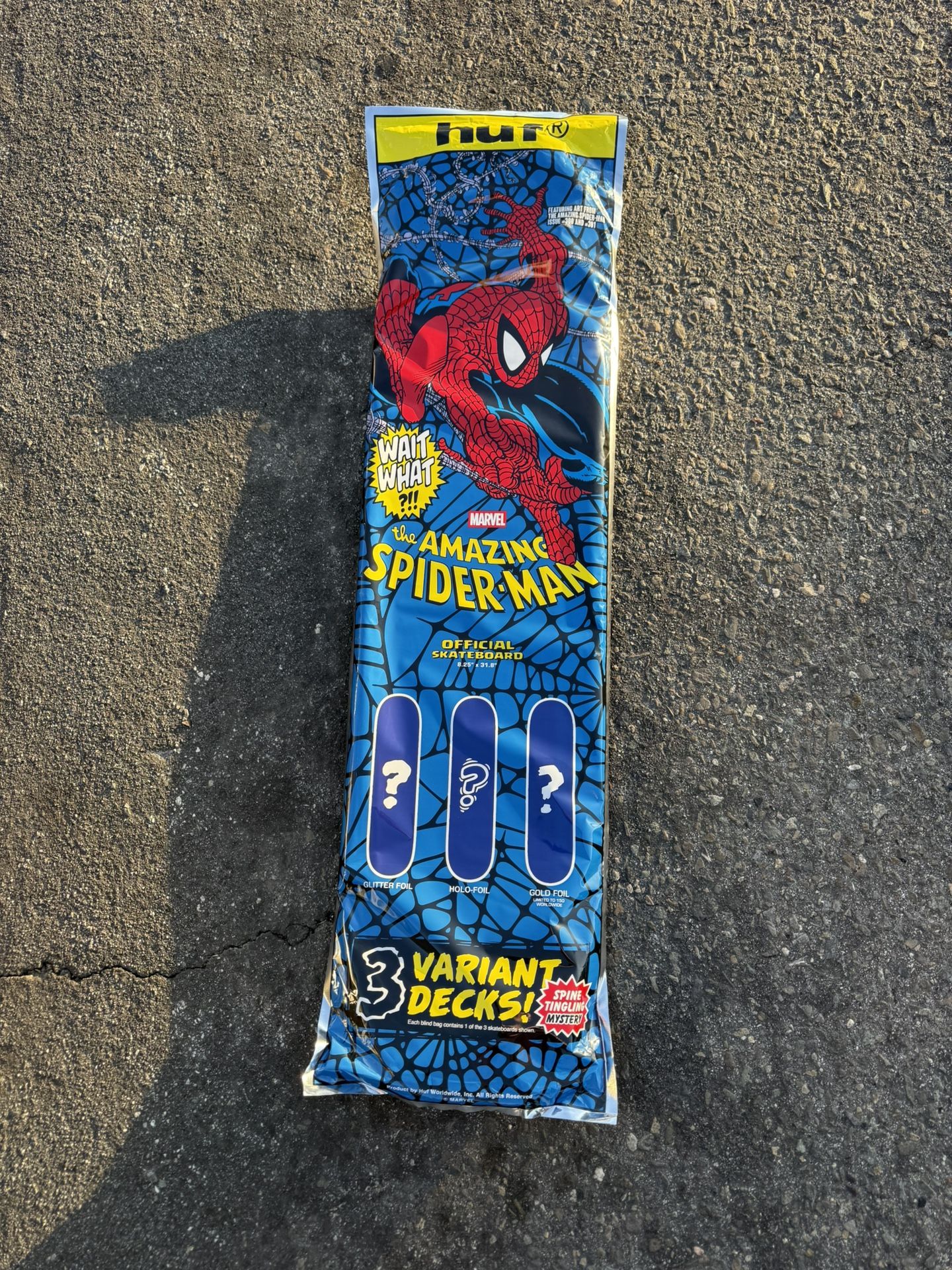 HUF X MARVEL SPIDER-MAN ISSUE 300 BLIND BAG DECK