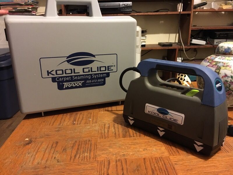 Koolglide carpet seaming iron
