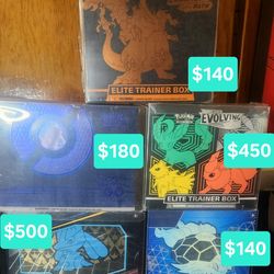 Pokemon Center Elite Trainer Boxes ETB SEALED
