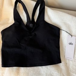 Alo Yoga Real Bra Tank Black M