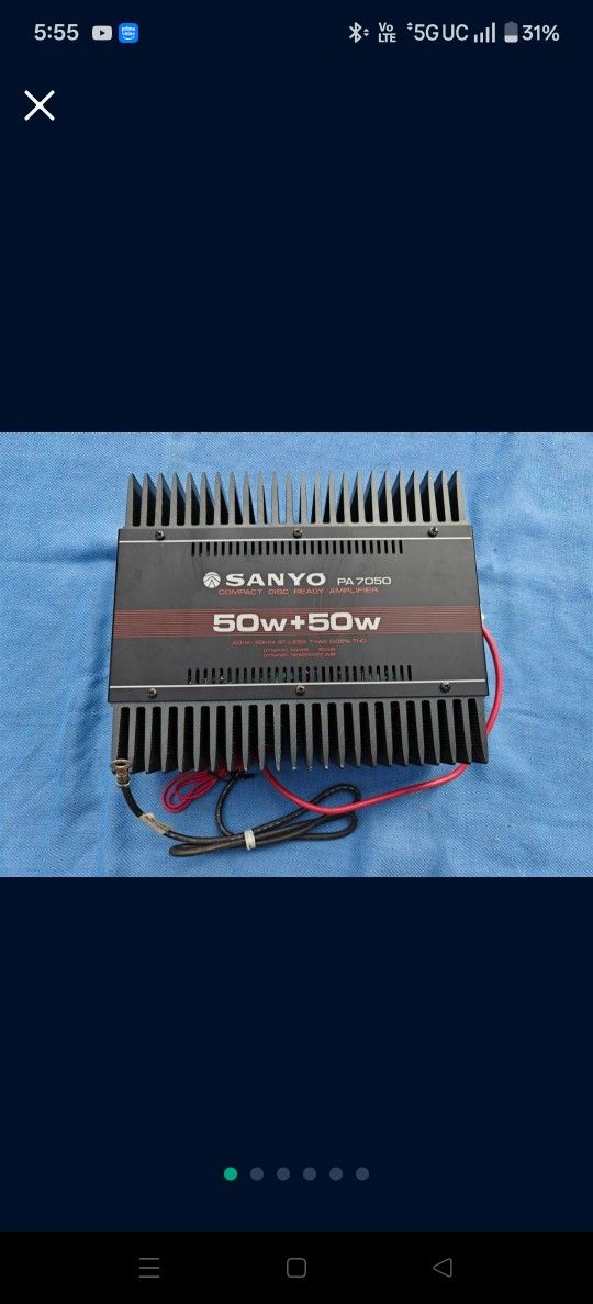 Sanyo Old School Car Audio Amp