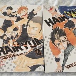 Haikyu Manga books volumes 1,2,3,4