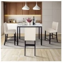 4 Person Counter Height Dining Table + Chairs