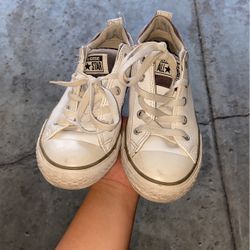 White Kids Converse 