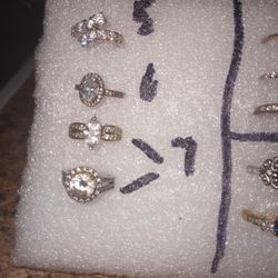 Costume Jewelry  (Rings) Sizes On The Side  Asking 10.00 Each