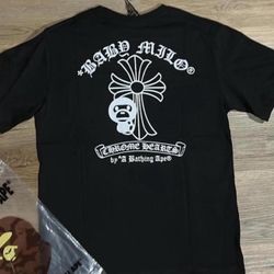 Bape And Chrome Heart T Shirts