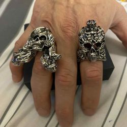 2 Silver Plated Rings 