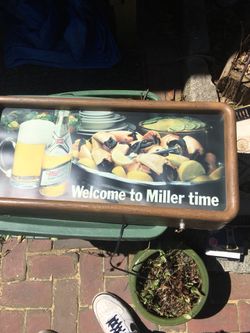 Light up miller sign