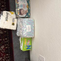 Diapers Size N, Size 1, Size 2, Size 4 And Some Size 3