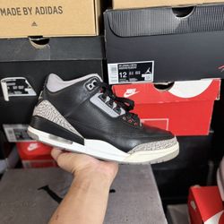 2024 Jordan Black Cement 3s size 9.5 USED