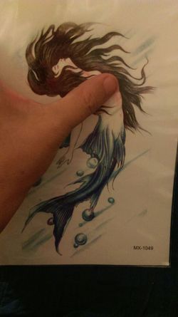 Large MERMAID TATTOO
