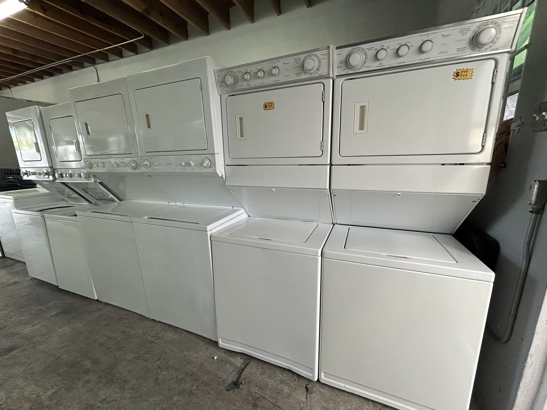 27” WASHER AND DRYER STACKABLES 