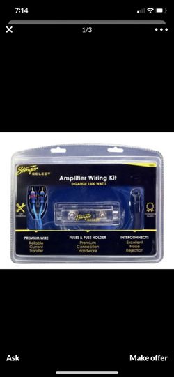 Brand new 0 gage amplifier wiring kit!!! Stinger !!