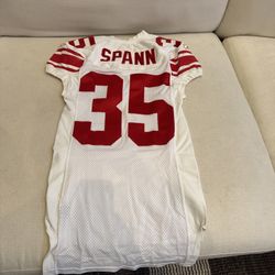 Antwain Spann #35 NY Giants Team Player Issued & Worn Jersey NFL Louisiana-Layf
