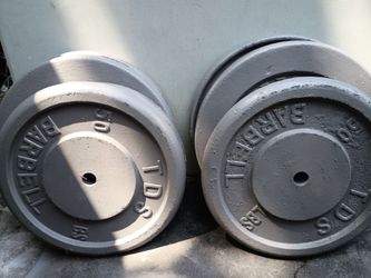 Vintage TDS Standard 1" 50lb Plates Pair
