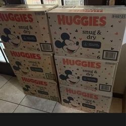 Huggies Size 6 123 Count. Box $40. Can Diliver 