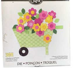 Sizzix Wheelbarrow & Flowers Bigz Cutting Die