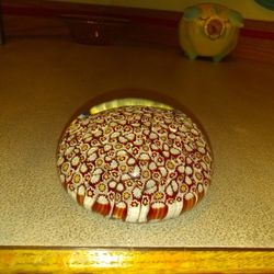 Murano Glass Millefiori Paperweight
