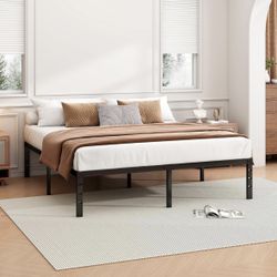 14 Inch King Bed Frame - Platform, No Box Spring Needed, Heavy Duty, Easy Assembly