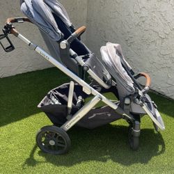 UPPAbaby Vista Double Stroller – 2017 + Attachments – Deep Cleaned 