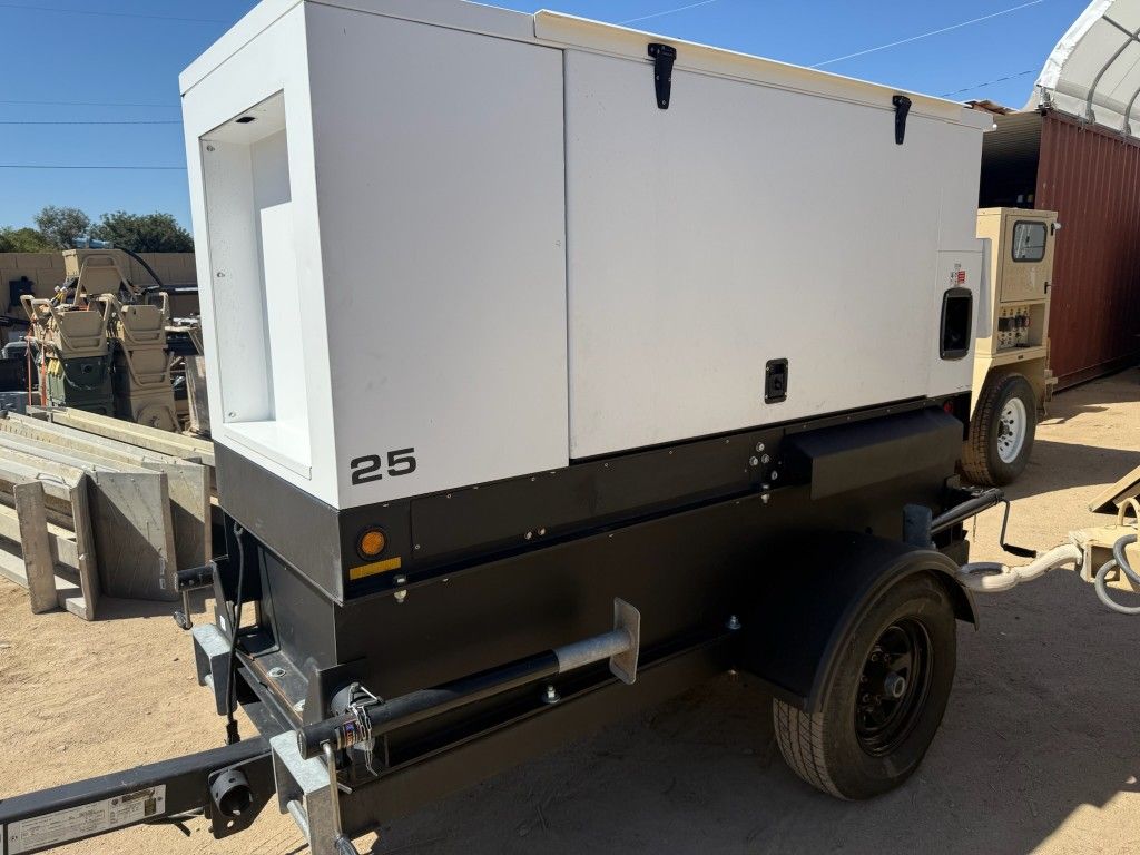 Generac 25 Diesel Generator On Trailer - Super Clean